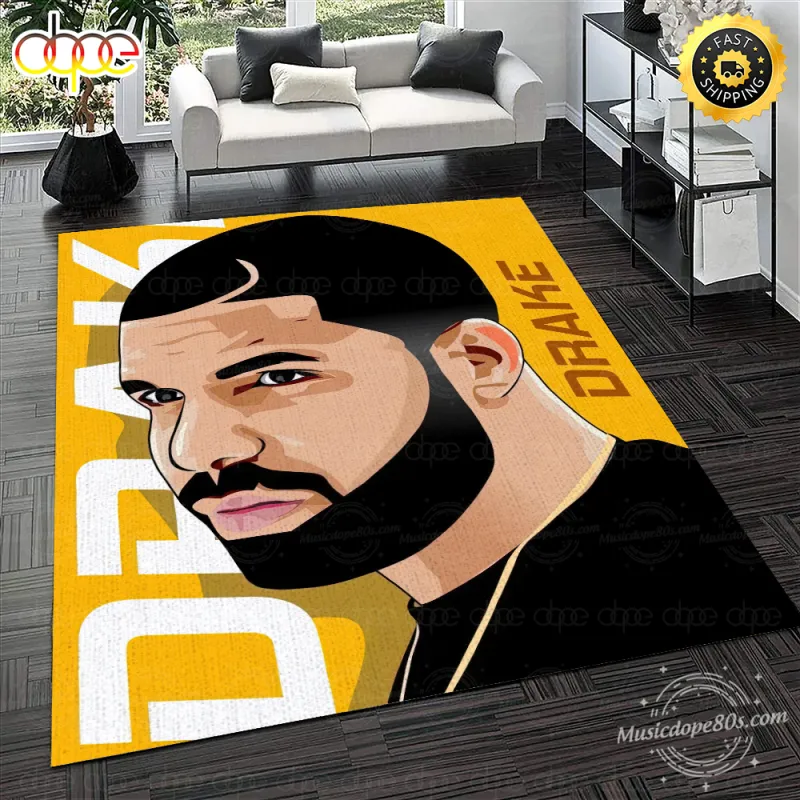 000 a 10 Hip hop Artist Drake Rug Carpet IDF82272 Idea Fanatic