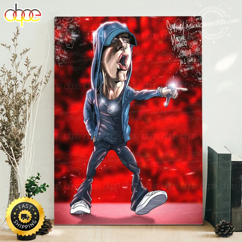 000000.a 1 Rap God Eminem Digital Art Canvas Painting IDF81324 Idea Fanatic