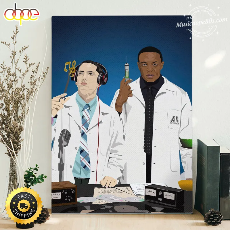 Eminem Dr Dre Medical Supply Illustration Artwork Canvas IDF81067 Idea Fanatic