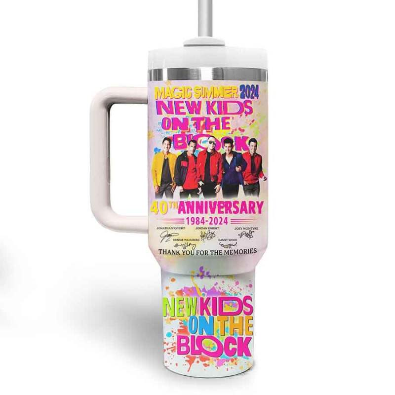 New Kids On The Block Music Custom 40oz Stainless Steel Tumbler IFDD40OZ0135 Idea Fanatic