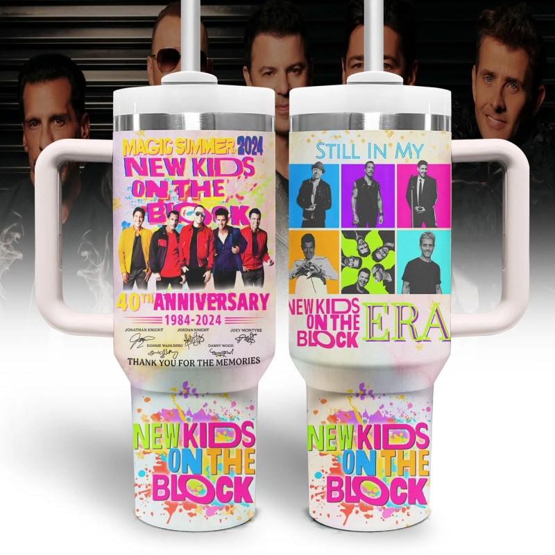 New Kids On The Block Music Custom 40oz Stainless Steel Tumbler IFDD40OZ0135 Idea Fanatic