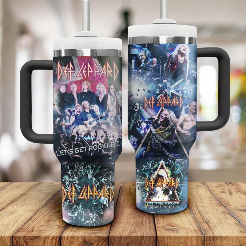 Def Leppard Music Custom 40oz Stainless Steel Tumbler IFDD40OZ0138 Idea Fanatic