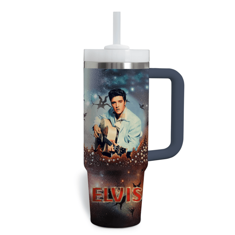 Elvis Presley Music Custom 40oz Stainless Steel Tumbler IFDD40OZ0134 Idea Fanatic