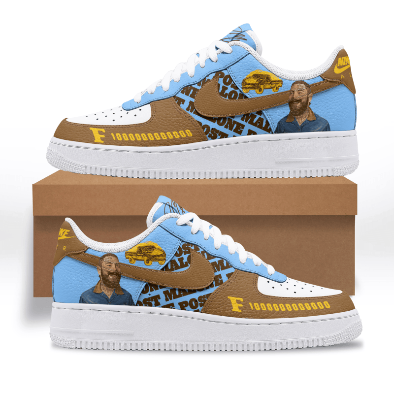 Post Malone Premium AF1 Sneakers IFDDAF10107 Idea Fanatic