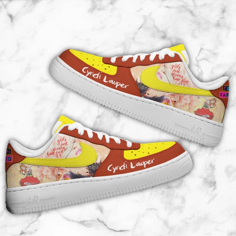 Cyndi Lauper Premium AF1 Sneakers IFDDAF10166 Idea Fanatic