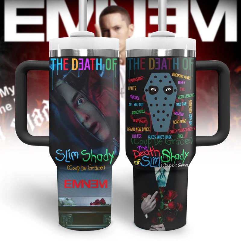 Eminem Music Custom 40oz Stainless Steel Tumbler IFDD40OZ0137 Idea Fanatic