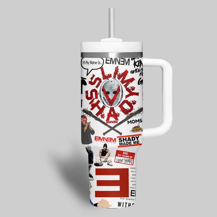 Eminem Music Custom 40oz Stainless Steel Tumbler IFDD40OZ0116 Idea Fanatic