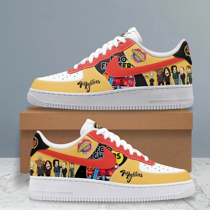 Foo Fighters Premium AF1 Sneakers IFDDAF10126 Idea Fanatic