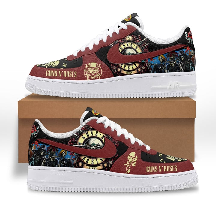 Guns N' Roses Premium AF1 Sneakers IFDDAF10123 Idea Fanatic