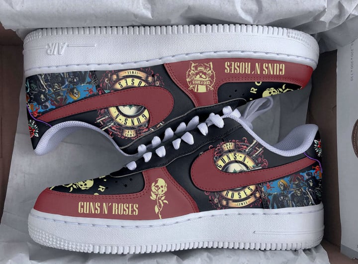 Guns N' Roses Premium AF1 Sneakers IFDDAF10123 Idea Fanatic