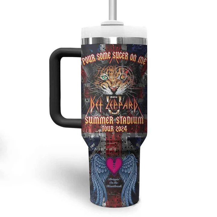 Def Leppard Music Custom 40oz Stainless Steel Tumbler IFDD40OZ0140 Idea Fanatic