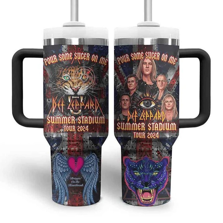 Def Leppard Music Custom 40oz Stainless Steel Tumbler IFDD40OZ0140 Idea Fanatic