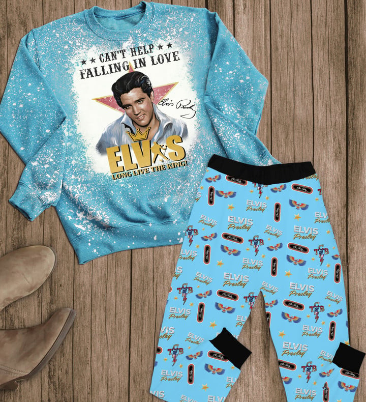 Premium Elvis Presley Pajamas Dt EPR040524L90 Idea Fanatic