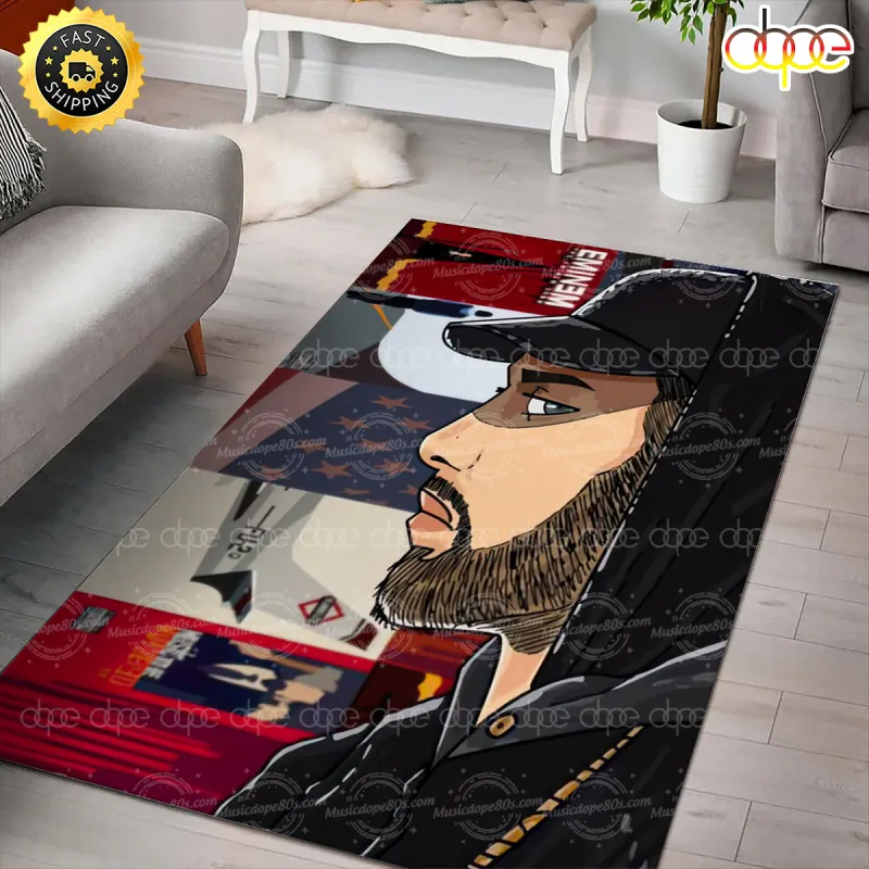 1.1 1 American Rapper Eminem Art Rug Carpet IDF81837 Idea Fanatic