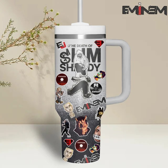 1718013807005 Eminem Music Custom 40oz Stainless Steel Tumbler IFDD40OZ0117 Idea Fanatic