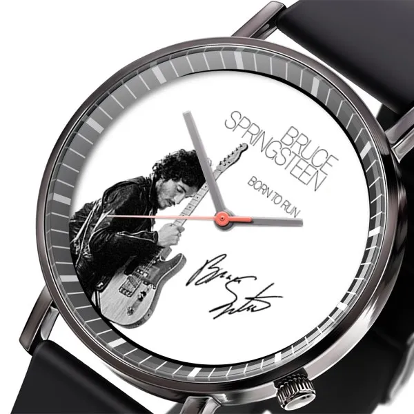 1Bruce Springsteen Black Leather Watch TANTN4903 mk2 Bruce Springsteen Black Leather Watch IDF947037 Idea Fanatic