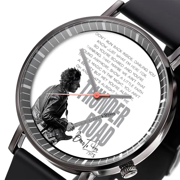 1Bruce Springsteen Black Leather Watch TANTN4904 mk2 Bruce Springsteen Black Leather Watch IDF947013 Idea Fanatic