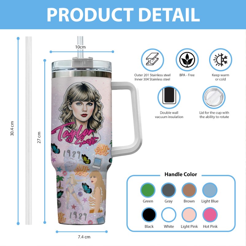 1Taylor Swift Tubmler TANTN3440 2 Taylor Swift Personalized 40oz Stanley Tumbler IFDD40OZ0170 Idea Fanatic