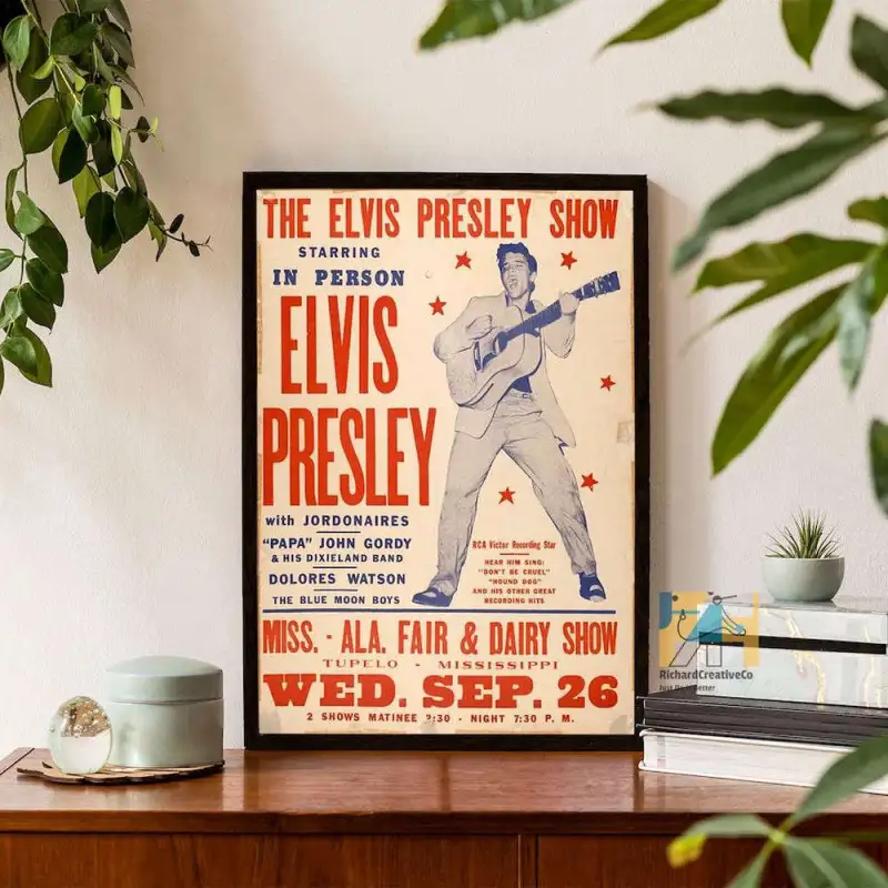 2023 elvis movie poster elvis presley austin butler tom parker poster gift for fans 4 Elvis Presley Austin Butler Tom Parker Poster IDF169298 Idea Fanatic