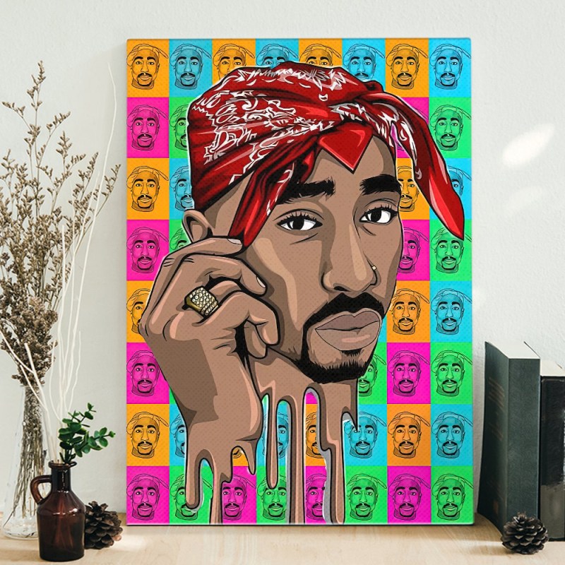 2pac Shakur Hip Hop Art Poster Canvas Tupac Shakur Hip Hop Art Poster Canvas IDFCWA0197 Idea Fanatic