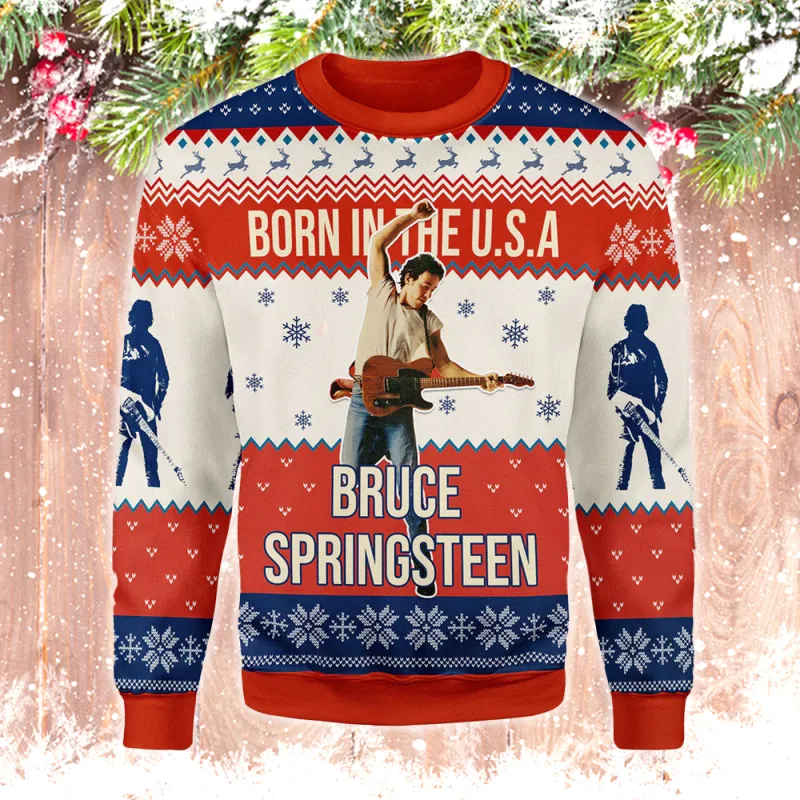 3 2 1 Bruce Springsteen Ugly Sweater BST110923L3 Idea Fanatic