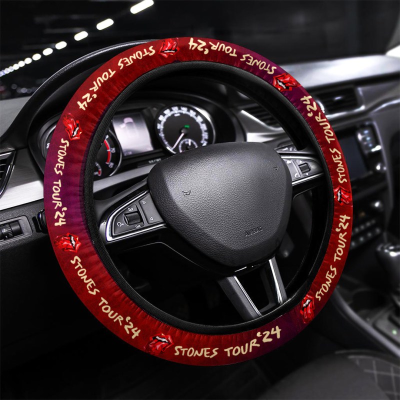 3 The Rolling Stones Steering Wheel Cover MAITM6862 The Rolling Stones Premium Steering Wheel Cover IFDDSWC0005 Idea Fanatic