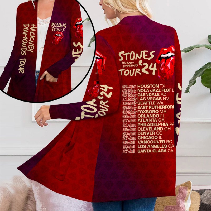 3 The Rolling Stones Women s Patch Pocket Cardigan MAITM6708 The Rolling Stones Women’s Patch Pocket Cardigan IFDDPPC0004 Idea Fanatic