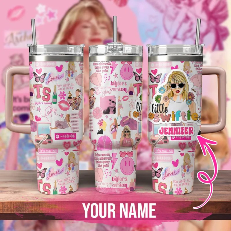 3 side Taylor Swift Music Custom 40oz Stainless Steel Tumbler IFDD40OZ0109 Idea Fanatic