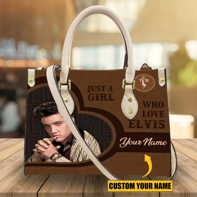 4 1 Elvis Presley Personalized Leather Handbag IDF872812 Idea Fanatic