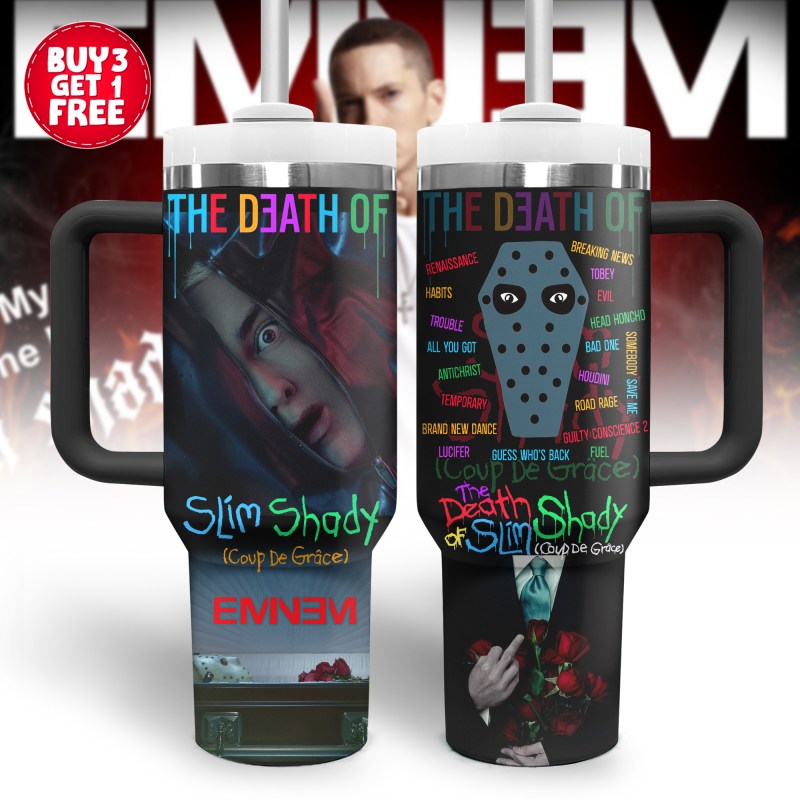 6697e470726c059eed0affa4 1 Eminem Music Custom 40oz Stainless Steel Tumbler IFDD40OZ0137 Idea Fanatic