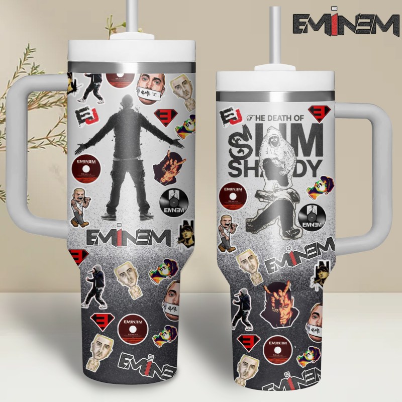 66A Eminem Music Custom 40oz Stainless Steel Tumbler IFDD40OZ0117 Idea Fanatic