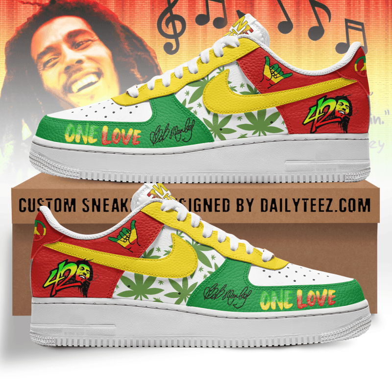 66a3a51d0437f164e7055b78 1 Bob Marley Premium AF1 Sneakers IFDDAF10172 Idea Fanatic