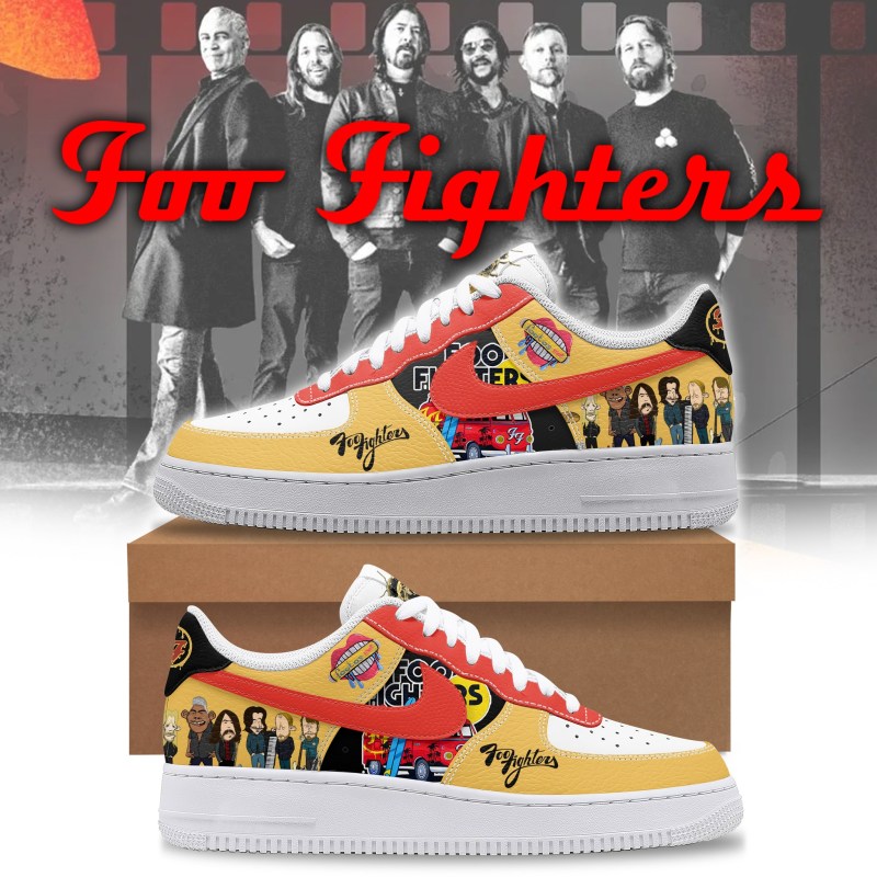 66a3c882ff52ed6b85000112 1 Foo Fighters Premium AF1 Sneakers IFDDAF10126 Idea Fanatic