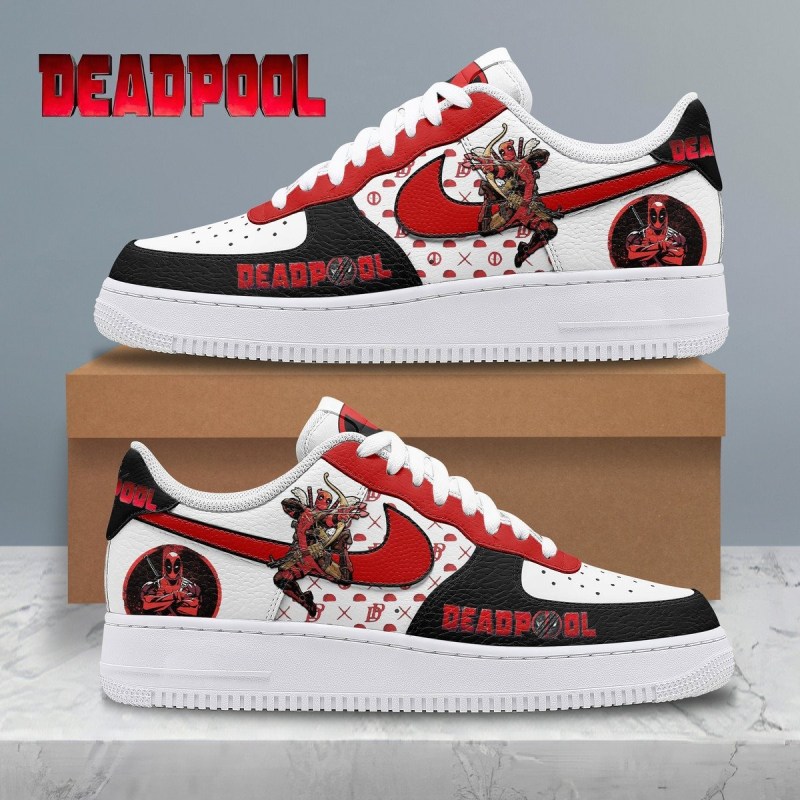 66b2e11da4954b436c03a72d 1 Deadpool Premium AF1 Sneakers IFDDAF10144 Idea Fanatic