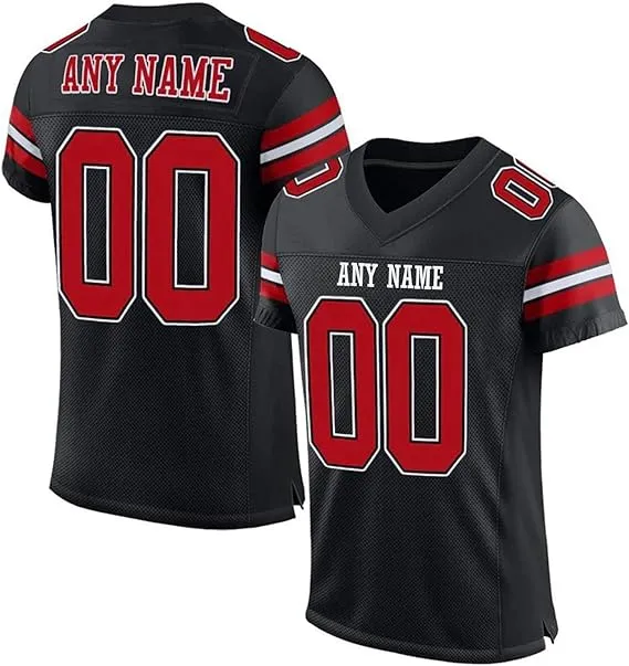 71mONZckQvL. AC SX569 Custom Name And Number Personalized Football Jersey 005 Idea Fanatic