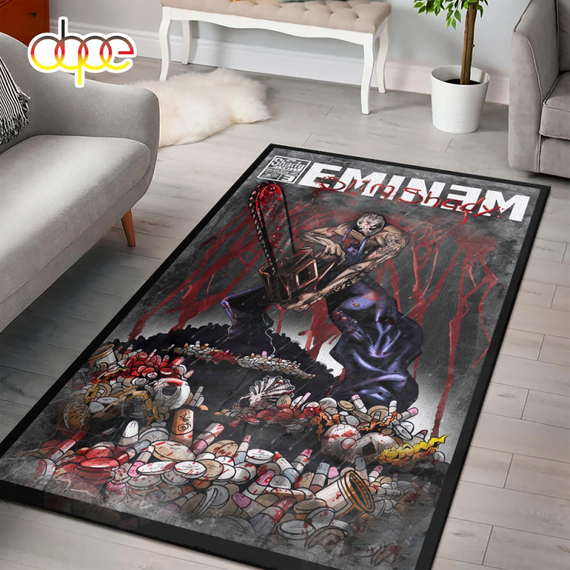 8 4 Eminem Rap God Hip Hop 90s Hit Rug Carpet IDF80512 Idea Fanatic