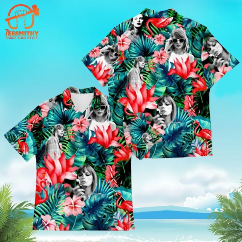 8Cx16ex0 Taylor Swift Floral Tropical Hawaiian Shirt Taylor Swift Floral Tropical Hawaiian Shirt IDF76603 Idea Fanatic