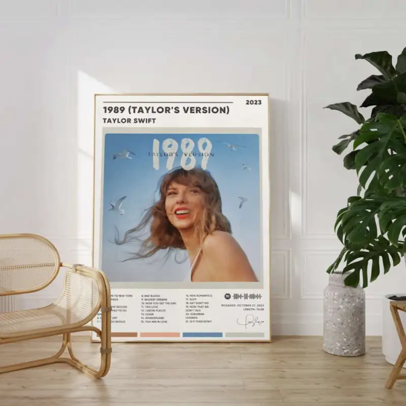 8hq092fx taylor swift posters 1989 taylor s version poster canvas album cover swift poster taylor swift print home decor wall decor gift idea 1 Taylor Swift Posters, 1989 (Taylor's Version) Poster Canvas IDF122497 Idea Fanatic