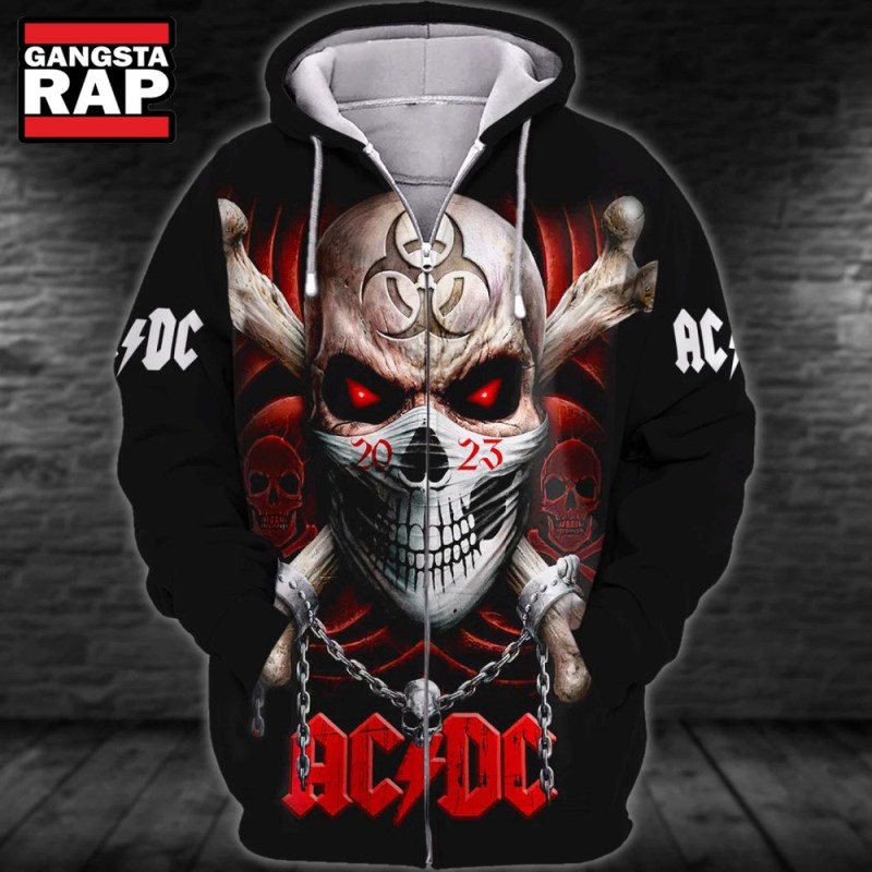 ACDC Band 51th Anniversary 2024 Hoodie ACDC Skull Shirt AC/DC Band 51th Anniversary 2024 Hoodie IFDDHD0241-HOODIE Idea Fanatic