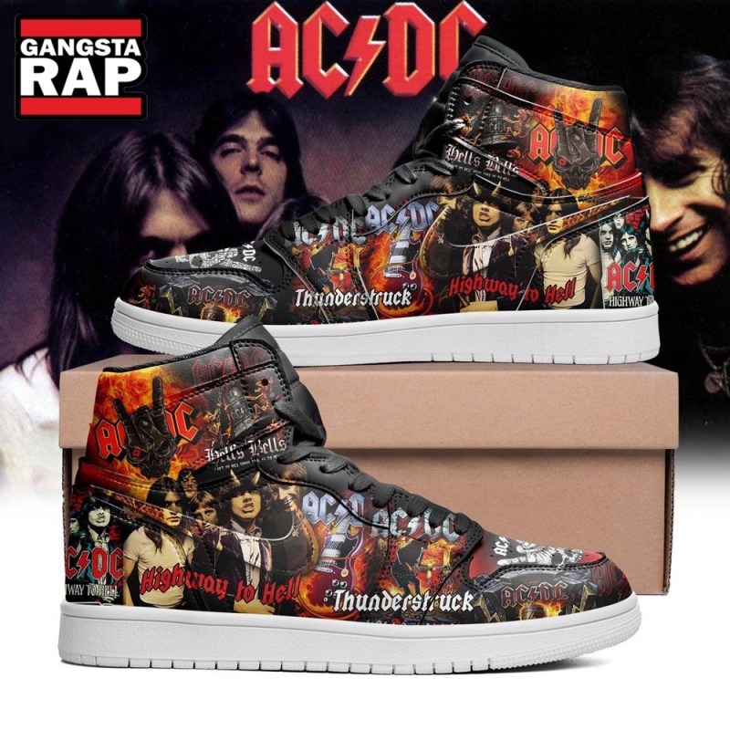 ACDC Band Highway To Hell Thunderstruck Air Jordan 1 Shoes AC/DC Band Highway To Hell Thunderstruck Air Jordan 1 Shoes IFDDAJ10140 Idea Fanatic