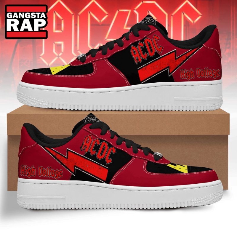 ACDC Band Music High Voltage Air Force 1 Sneakers AC/DC Band Music High Voltage Air Force 1 Sneakers IFDDAF10003 Idea Fanatic