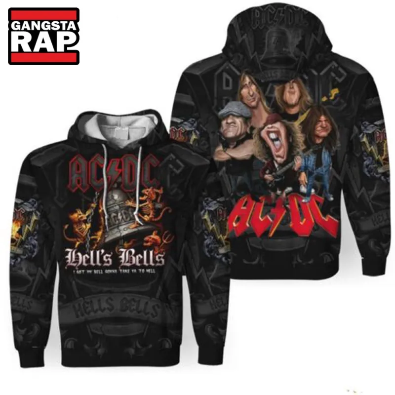 ACDC Hells Bells I Got My Bell Gonna Take You To Hell Hoodie AC/DC Hells Bells I Got My Bell Gonna Take You To Hell Hoodie IFDDHD0027-HOODIE Idea Fanatic