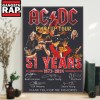 ACDC Pwr Up Tour 51 Years Of 1973 2024 Thank You For The Memories Signature Poster Canvas Art AC/DC Pwr Up Tour 51 Years Of 1973-2024 Thank You For The Memories Signature Poster Canvas Art IDFCWA0045 Idea Fanatic