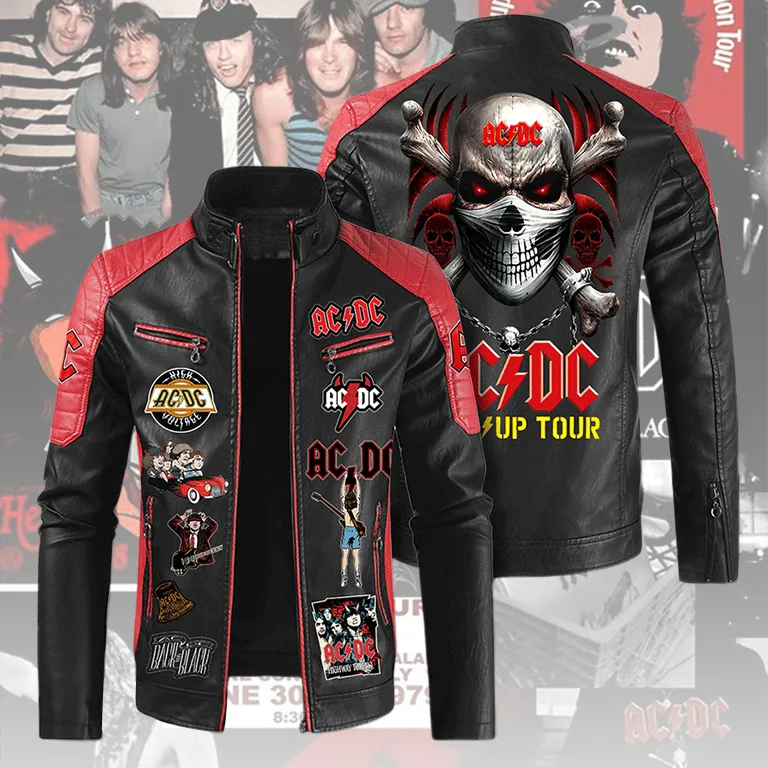 ACDC020424L72 mk2 AC/DC PREMIUM LEATHER BOMBER ACDC020424L72 Idea Fanatic