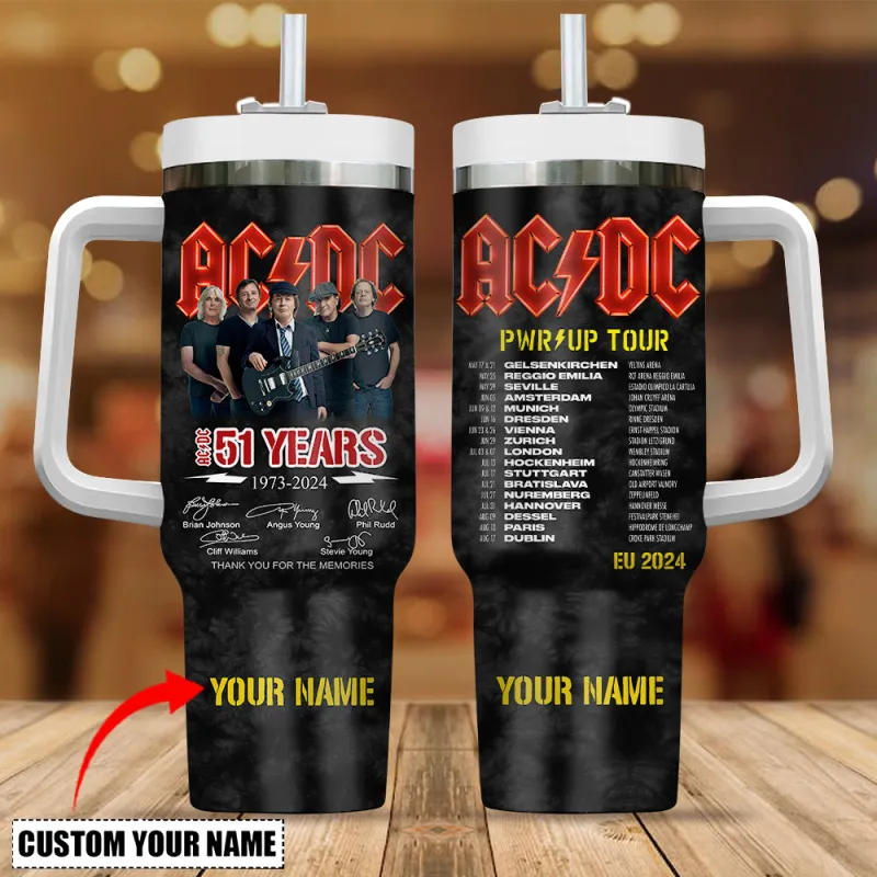 ACDC140324LNQ2DKD MK AC/DC PWR UP TOUR 2024 Custom Name Stanley Tumbler ACDC140324LNQ2DKD Idea Fanatic