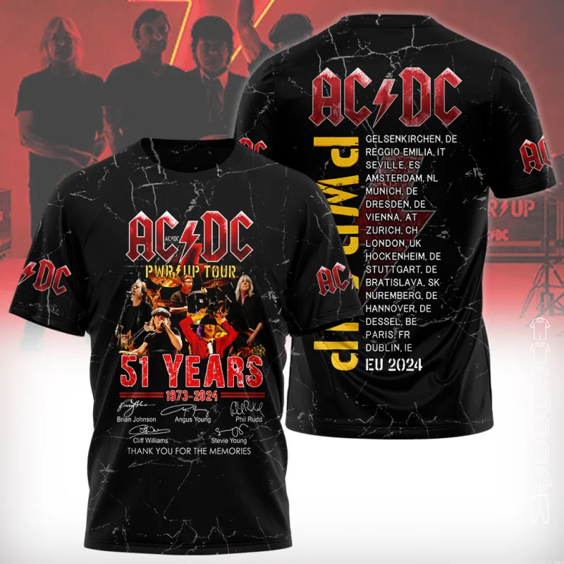 ACDC240224LNQ18DKD mk AC/DC Shirt PWR UP TOUR 2024 ACDC240224LNQ18DKD Idea Fanatic