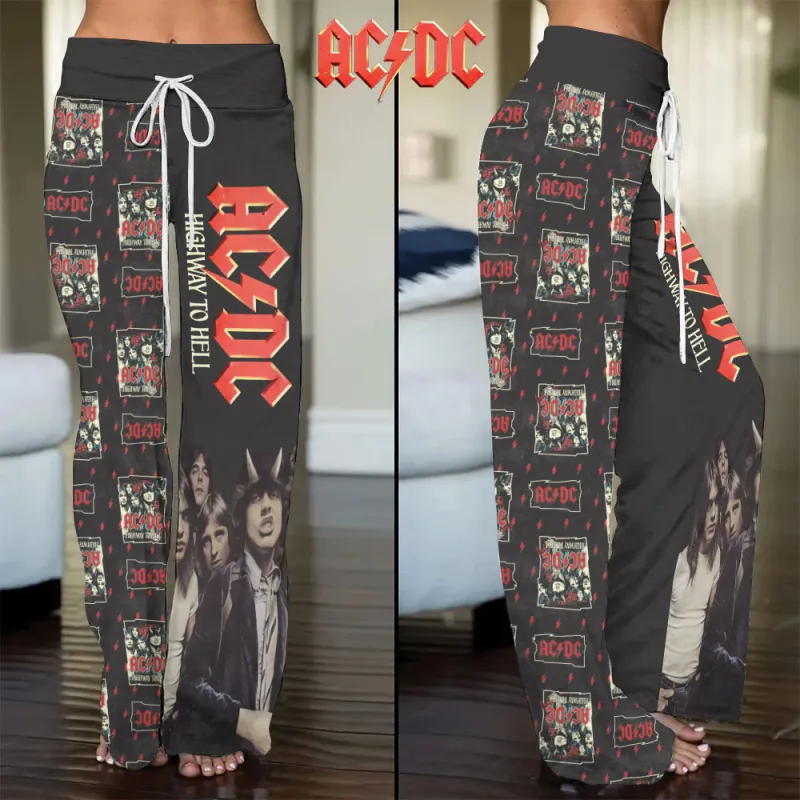 ACDC260224LNQ9TTT mk AC/DC Highway to Hell High-Waisted Straight-Leg Trousers ACDC260224LNQ9TTT Idea Fanatic