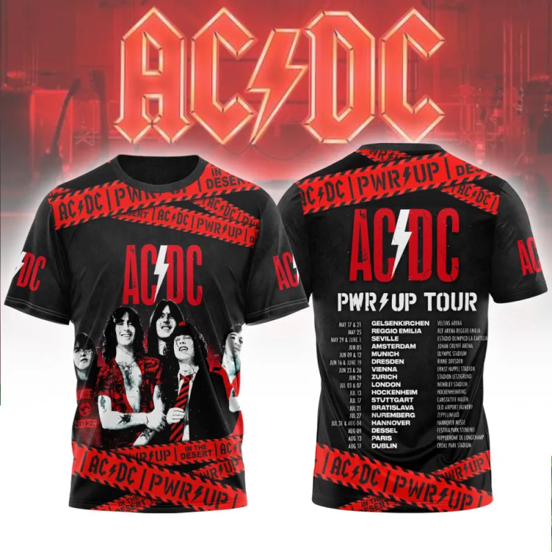 ACDC270224LNQ3TTT MK1 AC/DC Shirt Hoodie PWR UP TOUR ACDC270224LNQ3TTT Idea Fanatic