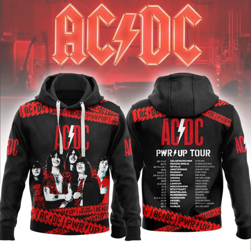 ACDC270224LNQ3TTT MK2 AC/DC Shirt Hoodie PWR UP TOUR ACDC270224LNQ3TTT Idea Fanatic