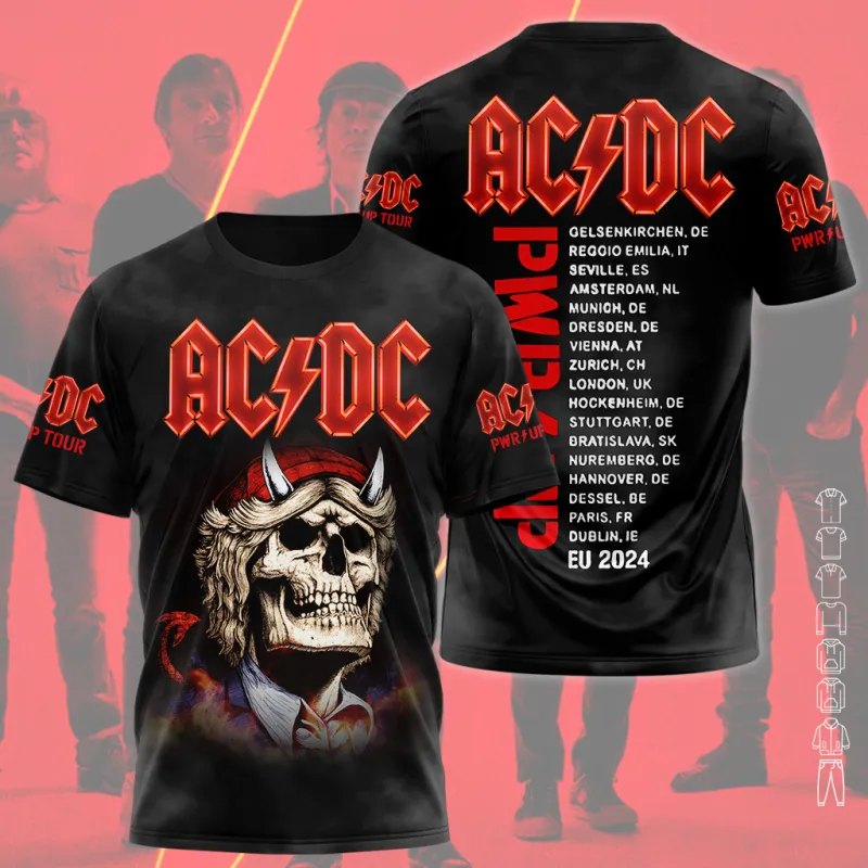 AD070324M10DKD mk AC/DC Shirt Hoodie PWR UP TOUR 2024 AD070324M10DKD Idea Fanatic